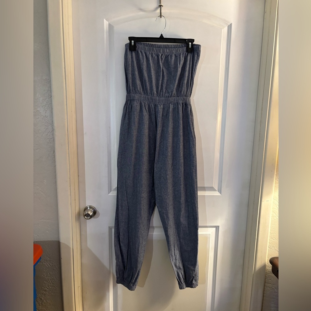 American Apparel Blue Jumpsuit